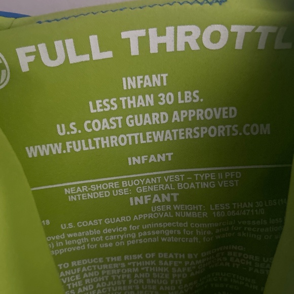 Full throttle infant life jacket - Picture 3 of 6